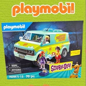 Playmobil Scooby Doo Mystery Machine Van Set ULTRA RARE INTERNATIONAL BOX 70 PCS